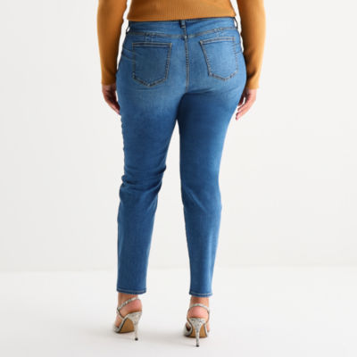 Bold Elements Womens Plus Skinny Fit Jean