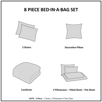 Intelligent Design James Complete Bed Set including Sheets with decorative pillow