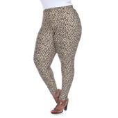 Poetic Justice Womens Mid Rise Full Length Leggings, Color: Ivory - JCPenney