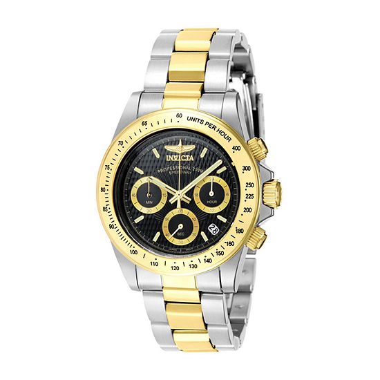 Invicta Signature Mens Chronograph Two Tone Stainless Steel Bracelet Watch 7028