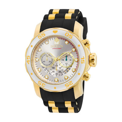 Invicta Pro Diver Mens Chronograph Black Strap Watch 6985