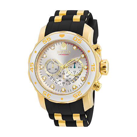 Invicta Pro Diver Mens Chronograph Black Strap Watch 6985, One Size -  06093660018