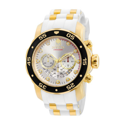 Invicta Pro Diver White Gold 23424 reloj blanco dial dorado