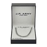  J.P. Army Men's Jewelry Stainless Steel 22 Inch Link Chain Necklace