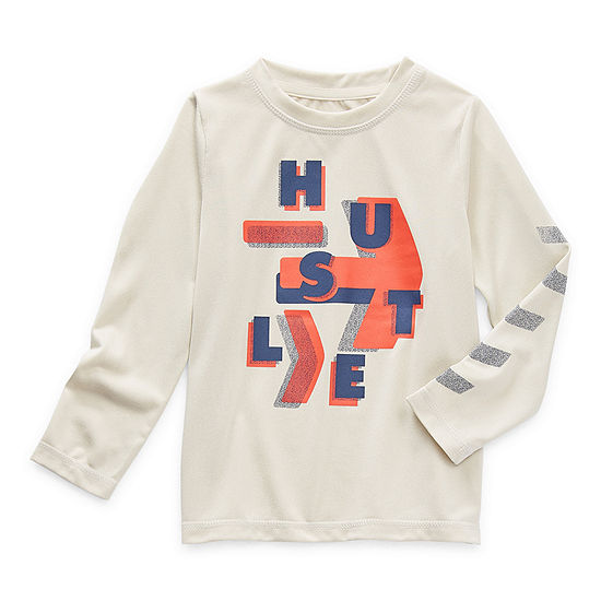 Xersion Toddler Boys Crew Neck Long Sleeve Graphic T-Shirt