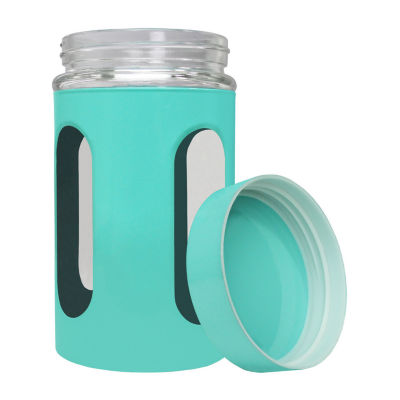 Blue Donuts 32 Oz Steel Storage Canister 1 Pair Food Container