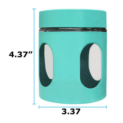 Blue Donuts 21 Oz Steel Storage Canister 1 Pair Food Container