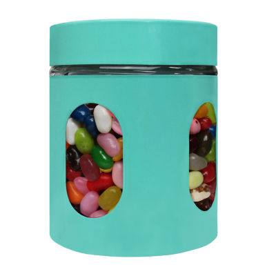 Blue Donuts 21 Oz Steel Storage Canister 1 Pair Food Container