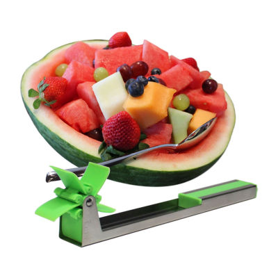 Blue Donuts Stainless Steel Cube Watermelon Fruit Slicer
