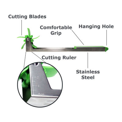 Blue Donuts Stainless Steel Cube Watermelon Fruit Slicer