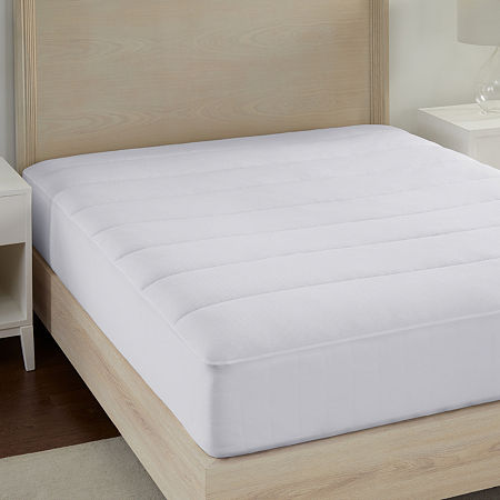 Serta Power Chill Cooling Mattress Pad, One Size, White