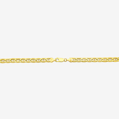 10K Gold 20 Inch Semisolid Mariner Chain Necklace