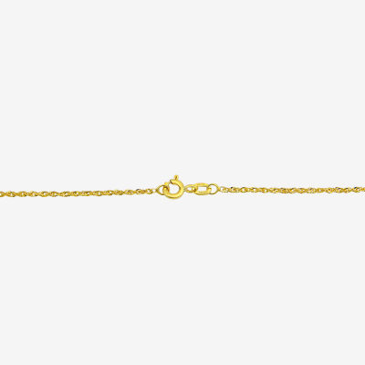 Made in Italy 18K Gold Inch Solid Singapore Chain Necklace