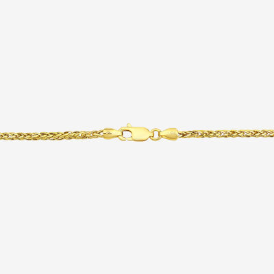 Made in Italy 18K Gold 18 Inch Semisolid Link Chain Necklace