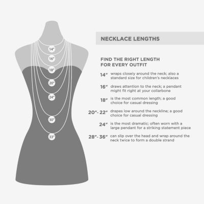 Womens 10K Gold 17 Inch Pendant Necklace