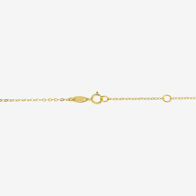 Womens 10K Gold 17 Inch Pendant Necklace