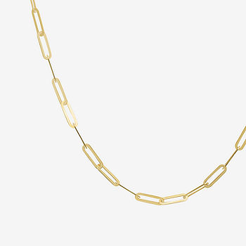 Open Design Paperclip Necklace, 20 Inches, 14K Yellow Gold – Fortunoff Fine  Jewelry