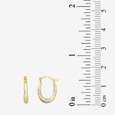 14K Gold 13.1mm Hoop Earrings