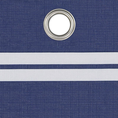 Under The Stars Hayden Stripe Energy Saving 100% Blackout Grommet Top Single Curtain Panel