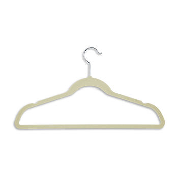 Velvet Clothing Hangers Slim Stackable Non-Slip White Suit Hanger Space  Saving