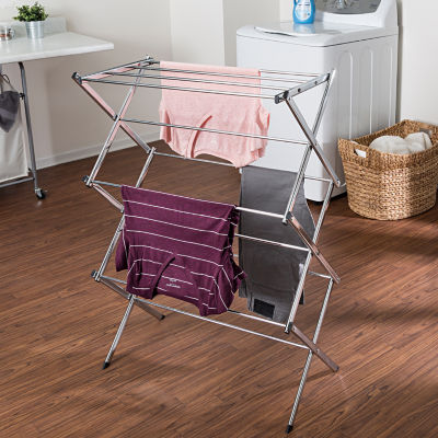 Honey-Can-Do Chrome Folding Accordion Drying Racks