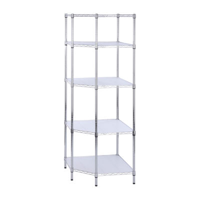 Honey-Can-Do Chrome 5-Tier Corner Shelving Units