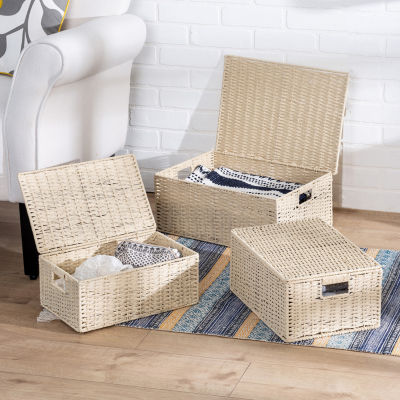 Honey-Can-Do Natural Paper Rope Basket