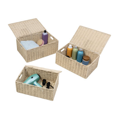 Honey-Can-Do Natural Paper Rope Basket