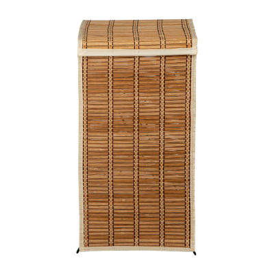 Honey-Can-Do Natural Bamboo Tall Laundry Hamper