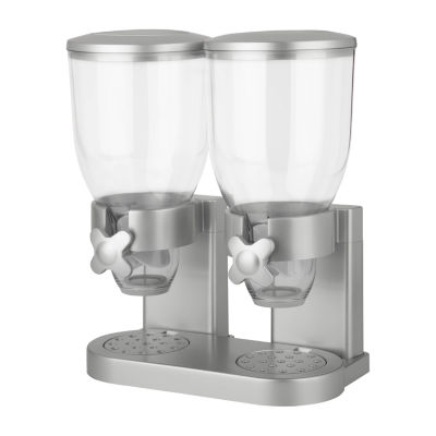 Honey-Can-Do Silver Double Food Dispenser