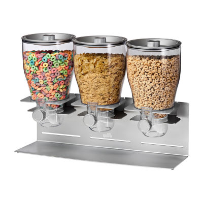 Honey-Can-Do Chrome Triple Food Dispenser