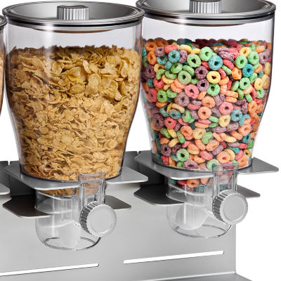 Honey-Can-Do Chrome Triple Food Dispenser