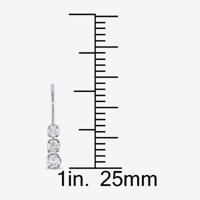 1/4 CT. T.W. Natural White Diamond 14K Gold Drop Earrings