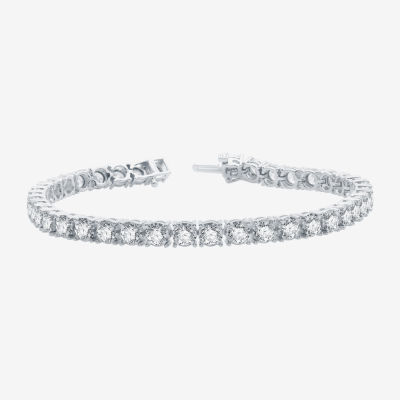 8 Ct.T.W. Natural Diamond 10K White Gold 7.5 Inch Tennis Bracelet