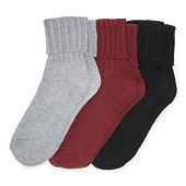 Mixit Ribbed Turncuff Socks Womens