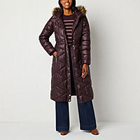 Liz Claiborne Womens Lined Heavyweight Quilted Jacket