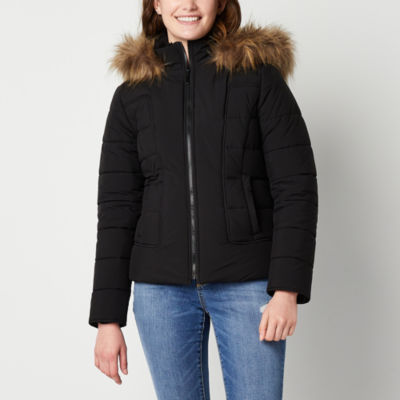 Juniors black 2024 puffer coat