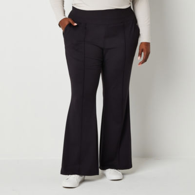 Stylus-Plus Womens High Rise Tapered Pull-On Pants