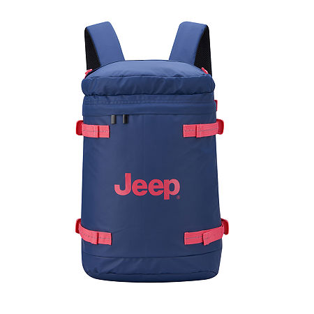 Jeep JS013C Large Zip Top Backpack, One Size, Blue