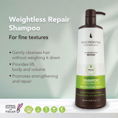 Macadamia Professional Weightless Moisture Shampoo 33.8 oz.