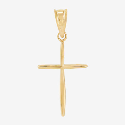 Womens 14K Gold Cross Pendant, Color: Yellow JCPenney