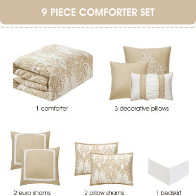 Stratford Park Alethea 9-pc. Lightweight Comforter Set