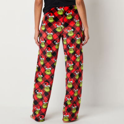 Womens Grinch Pajamas Grinch Womens Juniors Microfleece Pajama Pants