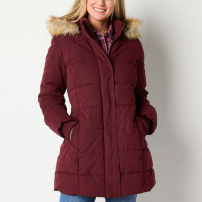 St. John's Bay Womens Heavyweight Puffer Jacket