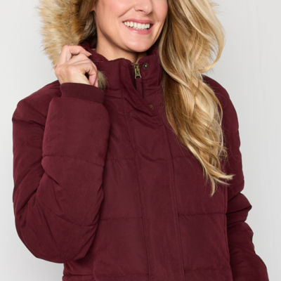 St. John's Bay Womens Heavyweight Puffer Jacket