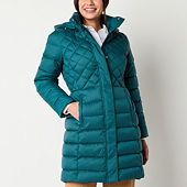 Liz Claiborne outlets Pacific Blue Weather Resistant Puffer Coat