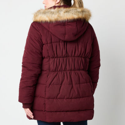 St. John's Bay Womens Plus Heavyweight Puffer Jacket