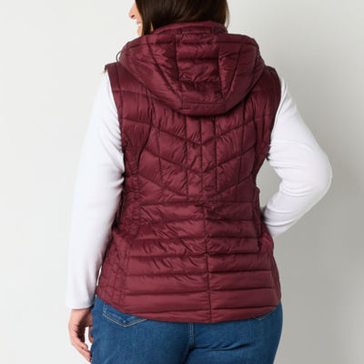 Liz Claiborne Packable Womens Puffer Vests Plus