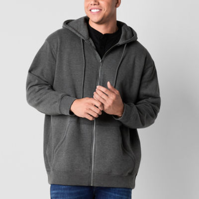 Arizona Big and Tall Mens Long Sleeve Zipper Hoodie