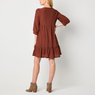 Frye and Co. Womens Long Sleeve Maxi Dress